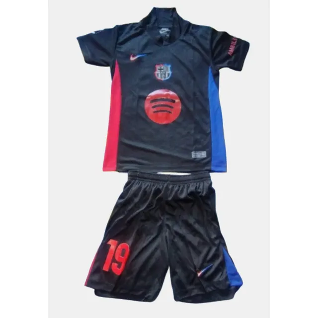 Nuevo Uniforme P/niños Del Fc Barcelona Lamine Yamal # 19.