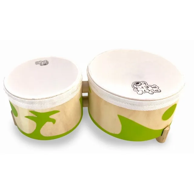 Bongo Eco Madera Infantil Percusión Instrumento Musical