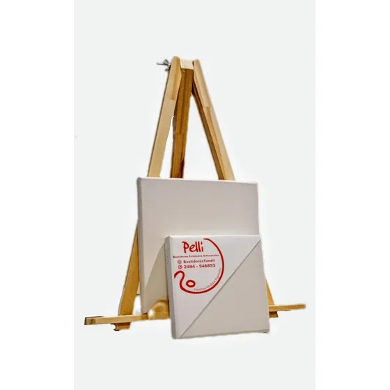 Caballete Pelli Plegable 45cm Madera  Combo X2 Bastidores