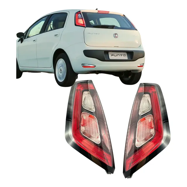  Par Lanterna Led Fiat Punto Tjet Sporting 2013 Até 2017
