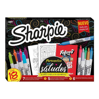 Pack De 12 Marcadores Sharpie Greetings Finos Y Metalicos Pack De 12 Marcadores Sharpie Greetings Finos Y Metalicos