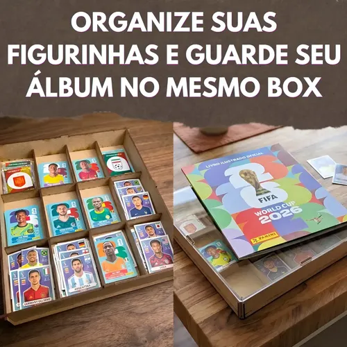 Box Estadio Album Ouro Numerado Copa + 150 Pct Figurinha+qr