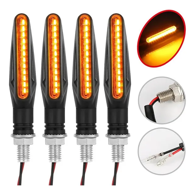 Direccionales Led Motocicleta Motointermitente Luces 4pz
