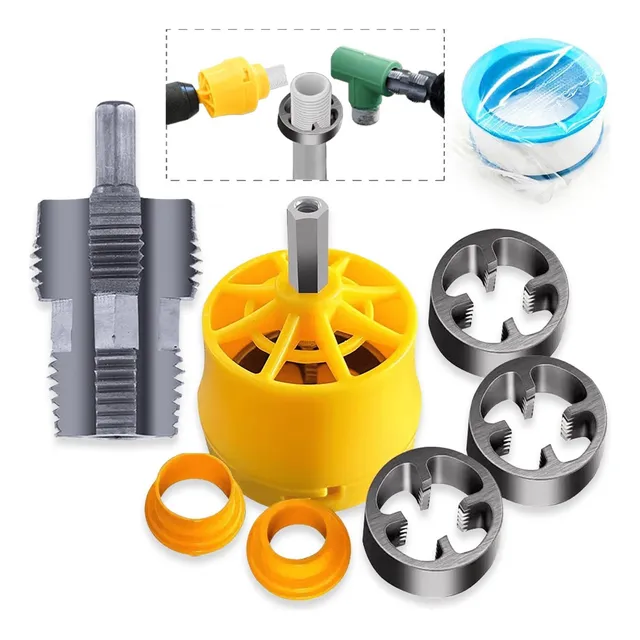 Is- Kit De Roscadora De Tubos De Pvc Compatible Con Taladro