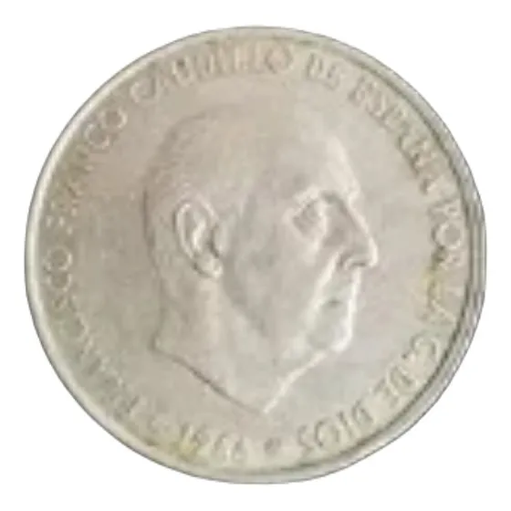 Moeda De Prata 100 Pesetas-1966