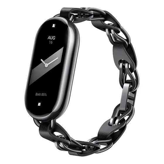 Correa De Cuero Xiaomi Para Band 8, Negro