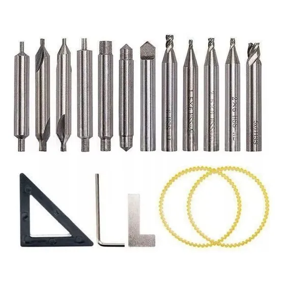Kit 17 Pcs Broca Cortador Cualquier Duplicadora De Llaves