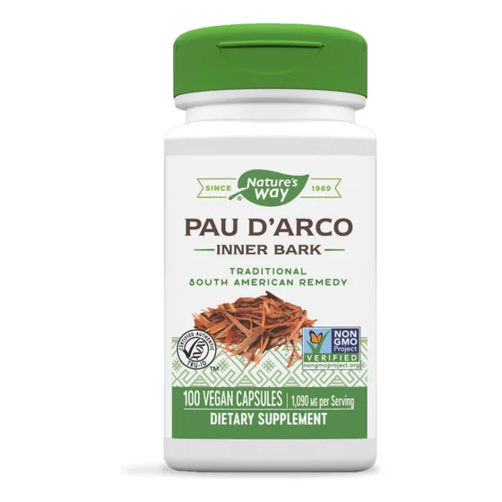 Suplemento Nature's Way Pau D'arco Inner Bark 100 Cápsulas V