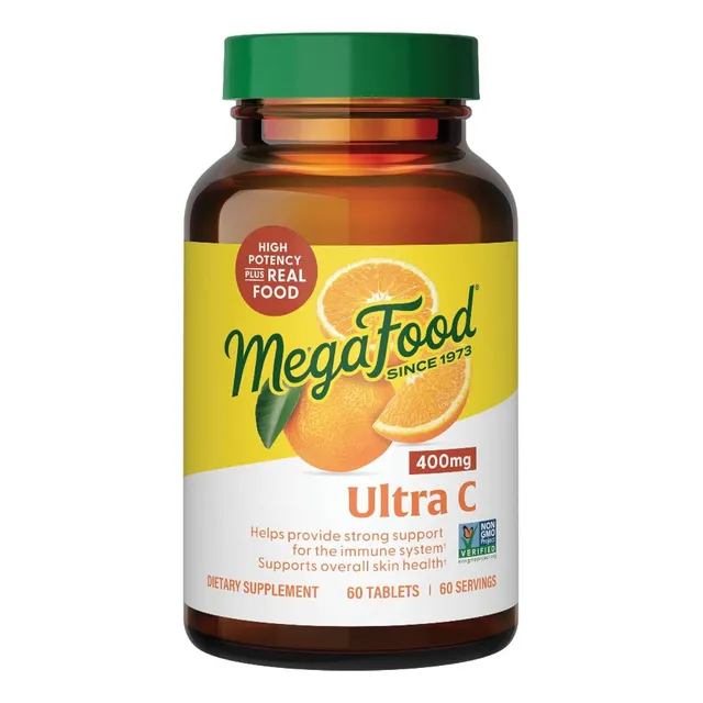 Vitamina C 400 Mg Ultra Megafood 60 Tabletas