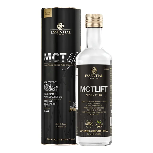 Mct Lift Essential Nutrition Óleo De Coco Puro Tcm C8 250ml
