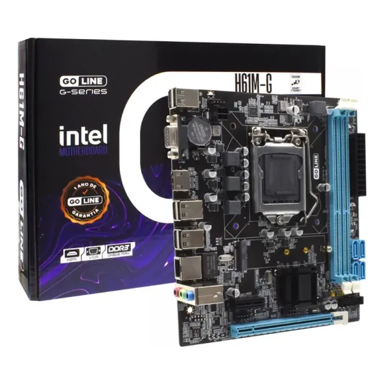 Placa Mae Goline Gl-h61m-g Lga1155 Preto