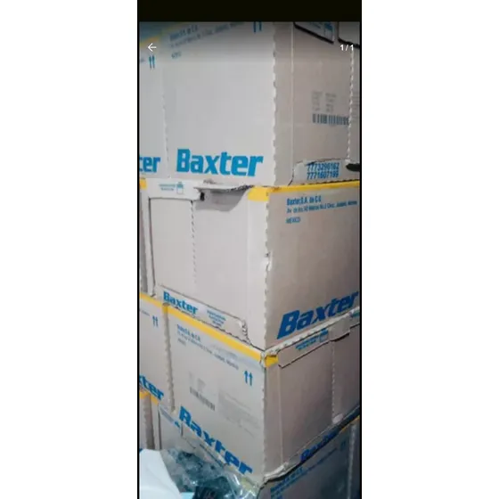Bolsa Diálisis Amarilla, Caja Con 8 Bolsas Incluye 8 Tapones