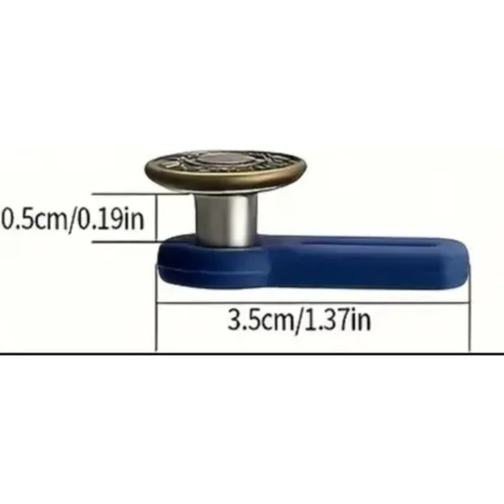 Extensión Alarge De Enganche De Botón Pantalón Bermuda Etc