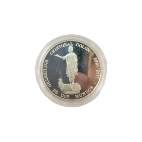 Moneda Conmemorativa Encuentro De Dos Mundos Venezuela