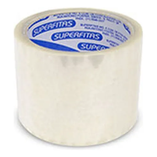 Fita Para Embalagem Transparente 70mmx100m Super Fitas 01un