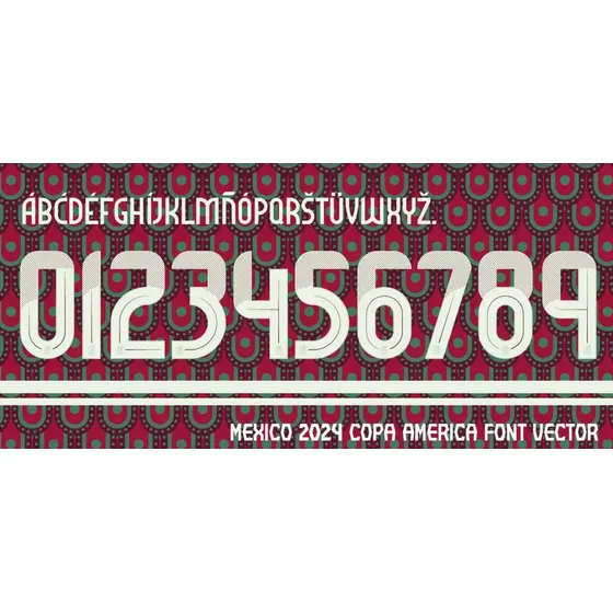 Tipografia Oficial Seleccion Mexicana 2024