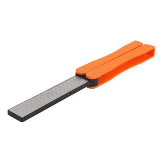 Afilador De Cuchillos De Doble Cara Naranja Diamante Portáti Afilador De Cuchillos De Doble Cara Naranja Diamante Portáti