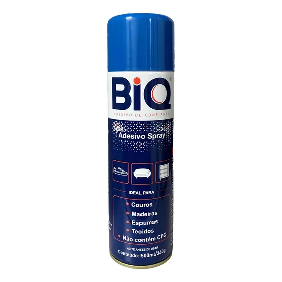 Cola Spray Permanente Biq 340g Espumas, Carpetes, Madeiras