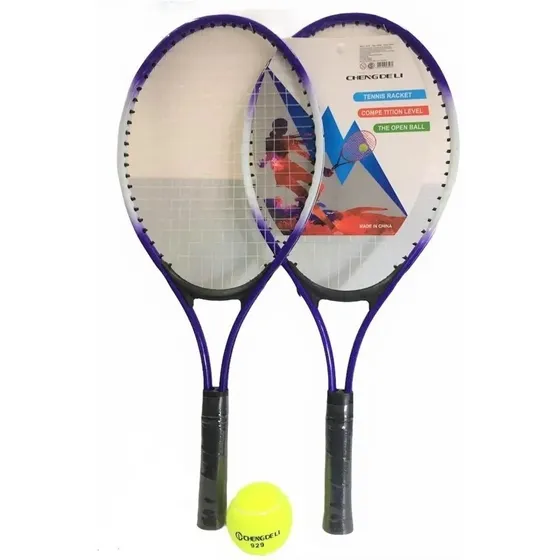 Set  De 2  Raquetas De Tenis  Con Pelota  Y Funda Infantil 