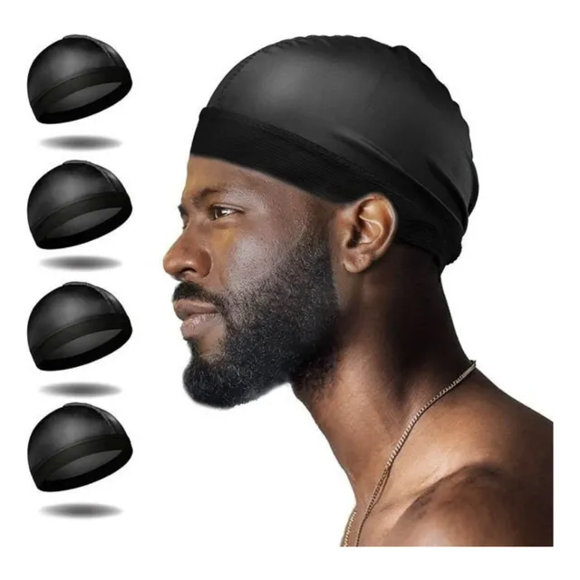 4 Toucas De Pressão Wig Wave Cap Cabelo Afro Ondas 360 Waves