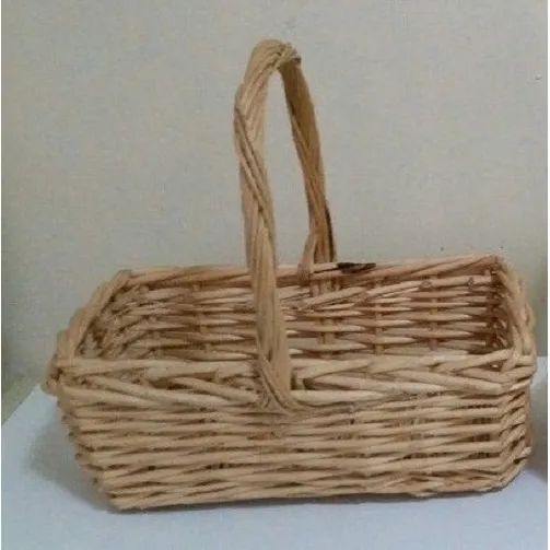 Cesta De Mimbre Rectangular 25 Cm Largo