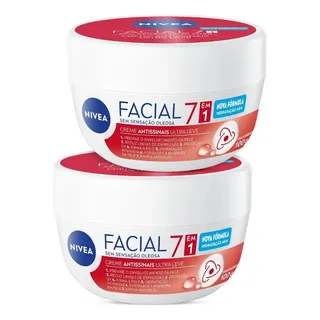 Nivea Kit Creme Facial Nivea Antissinais 7 Em 1 2 Unidades Todo Tipo De Pele Dia/