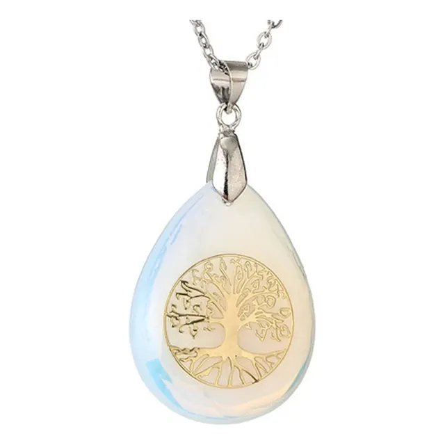 Colgante Árbol De La Vida Con Base Piedra Natural 