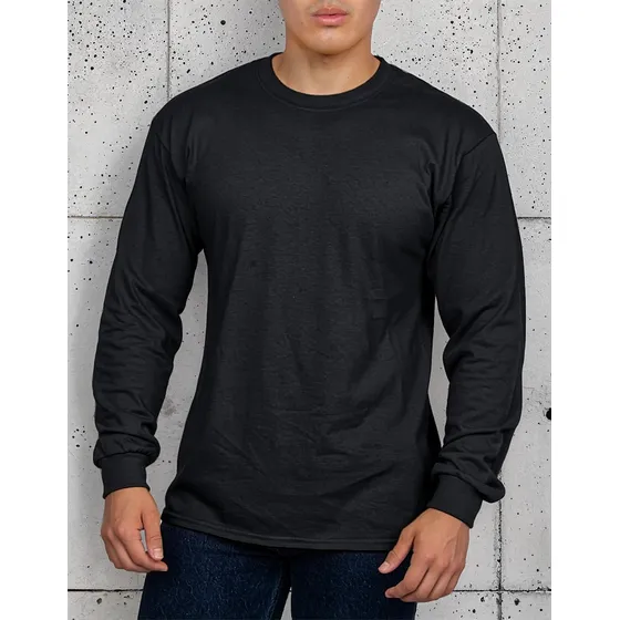 Camibuso Cuello Redondo T-shirt Colores Manga Larga