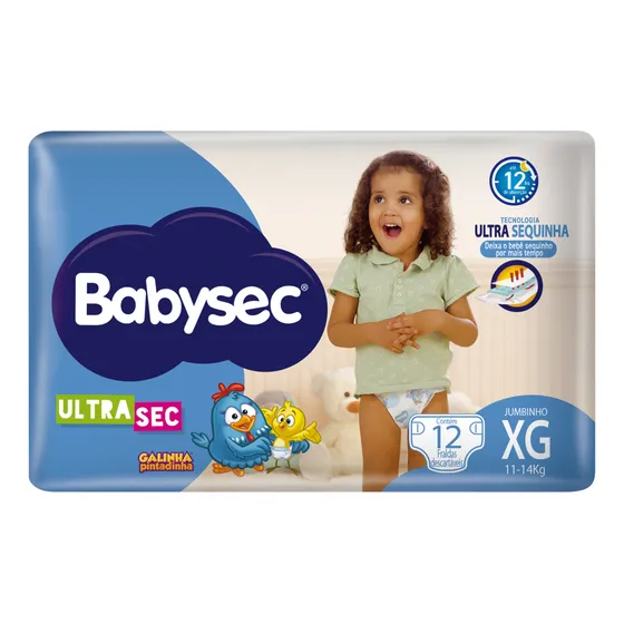 Fralda Descartável Babysec Xg Ultrasec 12