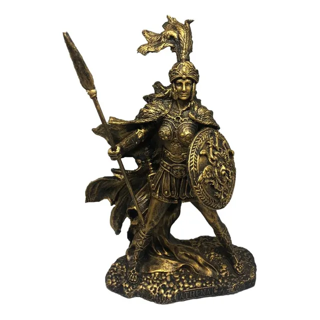 Deusa Grega Athena  Estatua Em Resina 28 Cm Wicca 
