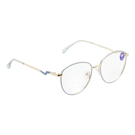 Anteojos Anti Luz Azul  Compus Metal Premiun Rosa Cele Viol