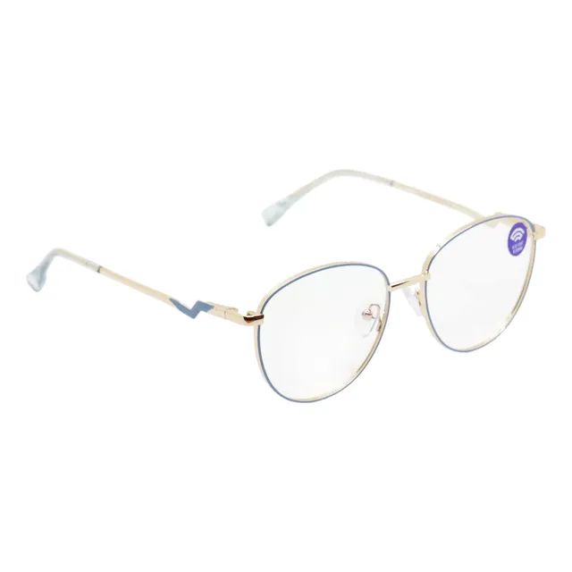 Anteojos Anti Luz Azul  Compus Metal Premiun Rosa Cele Viol