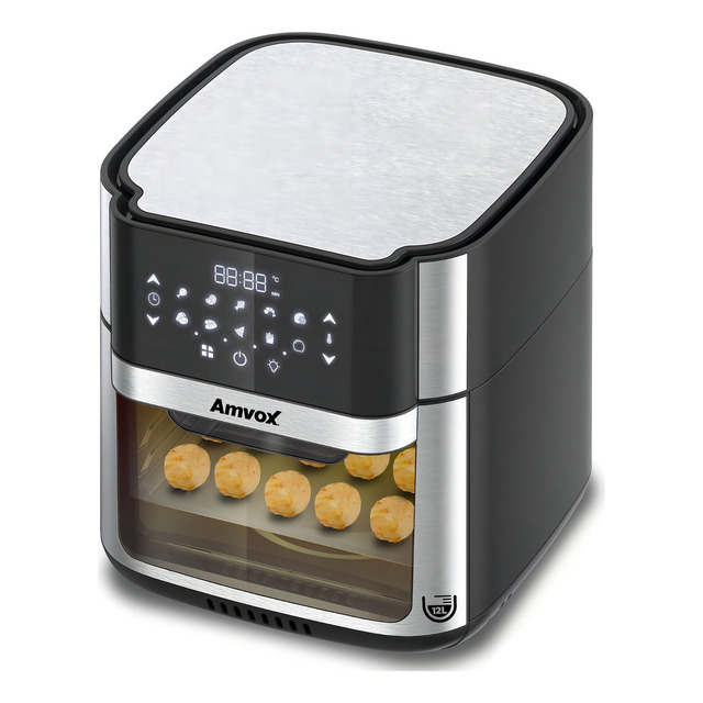 Fritadeira Eletrica Amvox Air Fryer Arf 1412 Oven 12l 110v Cor Inox Fritadeira Eletrica Amvox Air Fryer Arf 1412 Oven 12l 110v Cor Inox