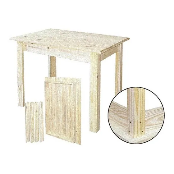 Mesa Madera De Pino 100 X 70 Cocina Comedor - Pinoshow
