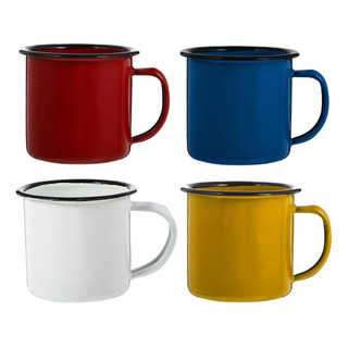 Luxshiny 4 Tazas De Café Esmaltadas, Tazas De Té Esmaltadas Luxshiny 4 Tazas De Café Esmaltadas, Tazas De Té Esmaltadas