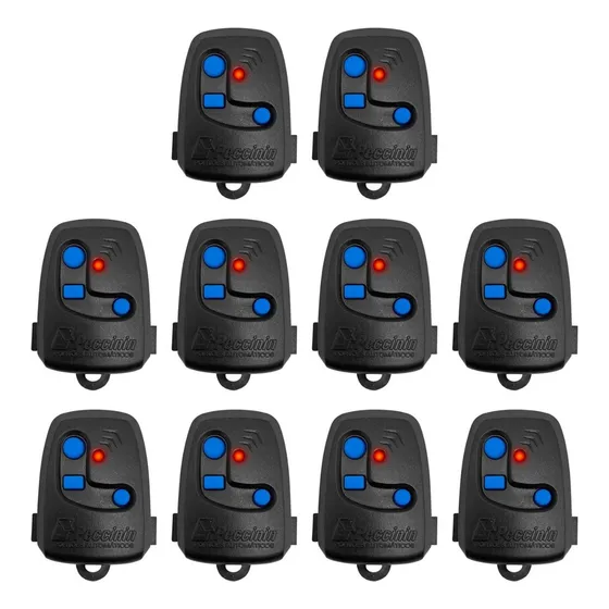 Peccinin Kit 10 Controles Remoto 3c Peccinin Portao Automatico 433m