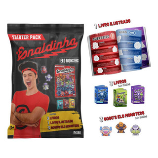 Coleção Elo Monsters Books Enaldinho - Starter Pack Com Álbum Ilustrado Oficial +3 Gogo S Sortidos +3 Minilivros Sortidos Coleção Elo Monsters Books Enaldinho - Starter Pack Com Álbum Ilustrado Oficial +3 Gogo S Sortidos +3 Minilivros Sortidos