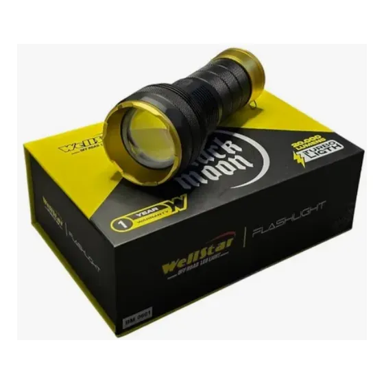 Linterna Led Wellstar Black Moon 20.000 Lumenes Turbo Light