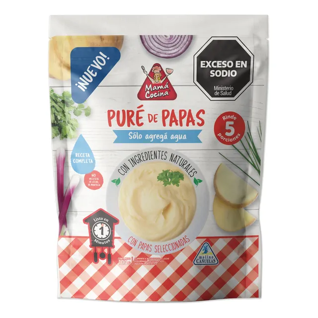 Puré De Papas Instantáneo  Mamá Cocina Receta Completa 100 G