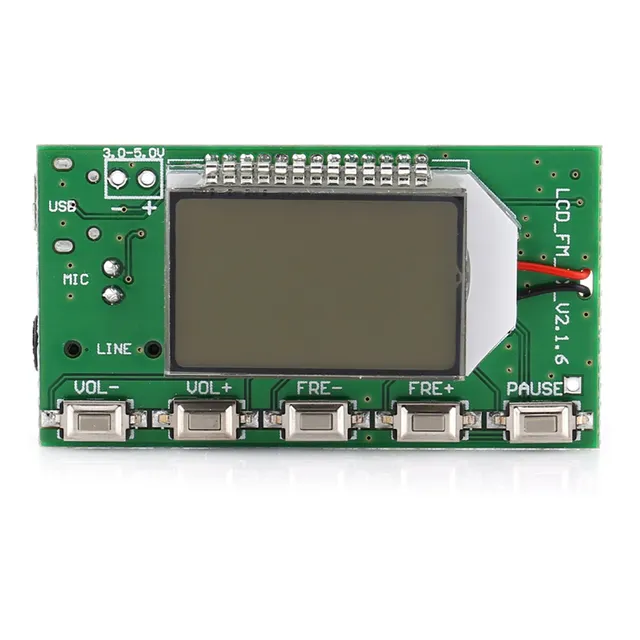 Placa De Microfone Sem Fio Dsp & Pll Digital Stereo Fm