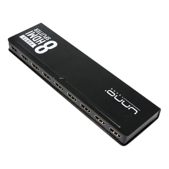 Splitter Unno Tekno 8 Puertos Hdmi 4k 3d Hb1206bk