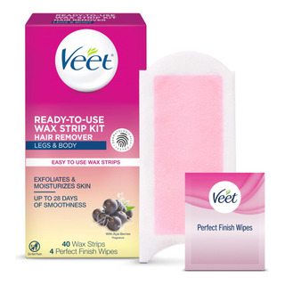 Kit De Depilação Veet Pronto Para Uso Para Mulheres Com 40 T Kit De Depilação Veet Pronto Para Uso Para Mulheres Com 40 T