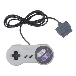 Control Genérico Compatible Con Snes Alámbrico Colores Gris Control Genérico Compatible Con Snes Alámbrico Colores Gris