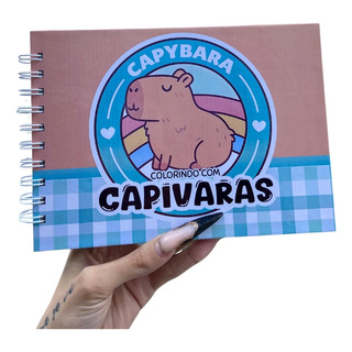 Caderno De Desenho Capivara Para Colorir Com Capa Dura 50 Pg Caderno De Desenho Capivara Para Colorir Com Capa Dura 50 Pg