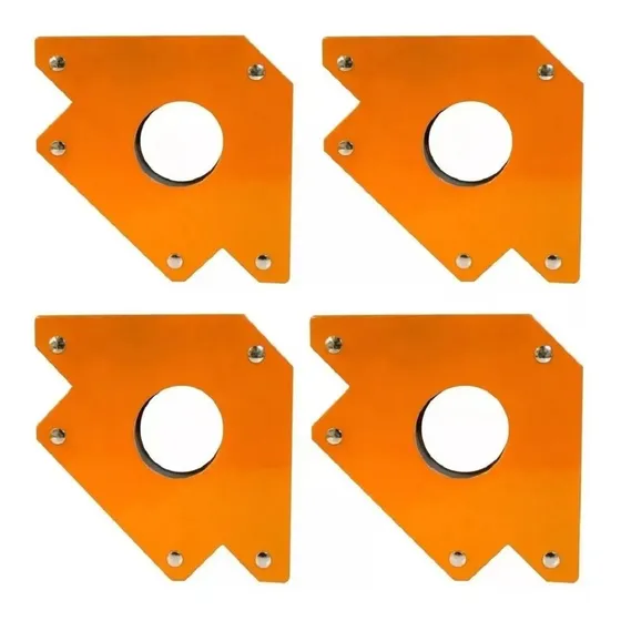 Set 4 Escuadras Magnética Soldar Carpintero 4 50lb 