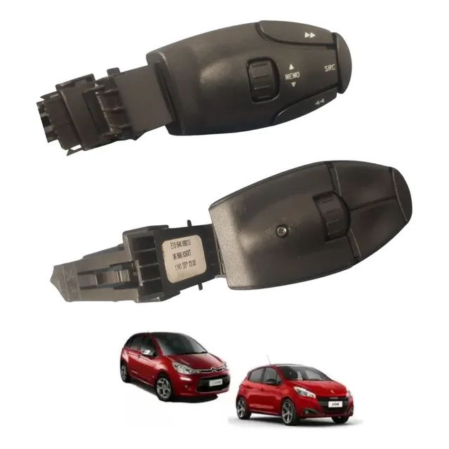 Comando Som Chave Peugeot Citroen C3 2015 E1064668013 Valeo