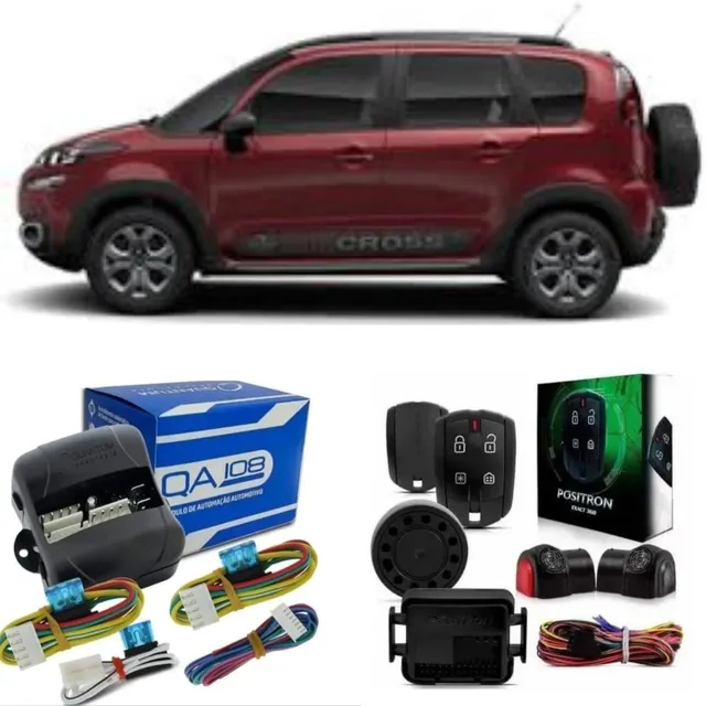 Kit Alarme Positron Exact 360 4p + Modulo Vidro Eletrico