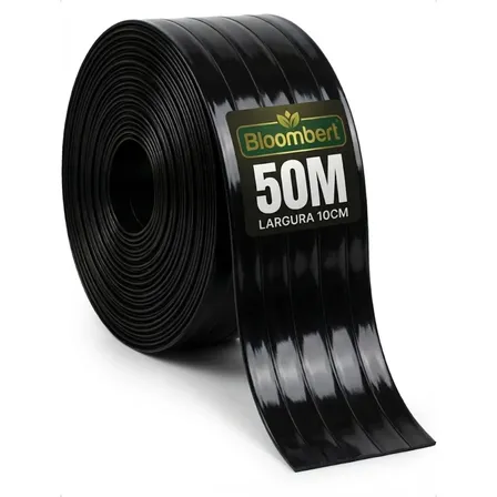 Fita Pvc Para Protetor De Portao Limitador De Grama Bloomber Preto