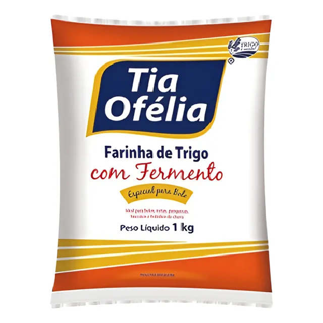 Farinha De Trigo 1 Kg Com Fermento Especial Para Bolos