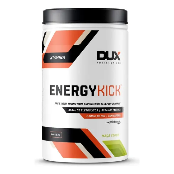 Energy Kick Pré E Intra Treino 1kg Sabor Maçã Verde Dux Nutrition